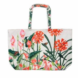 💙💙NWOT Estée Lauder White Floral Tote